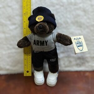 Vintage Bear Forces Of America Army Jogging Suit Beanie Toboggan Cap PT Outfit